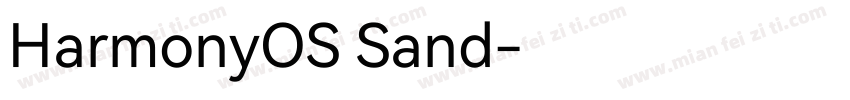 HarmonyOS Sand字体转换